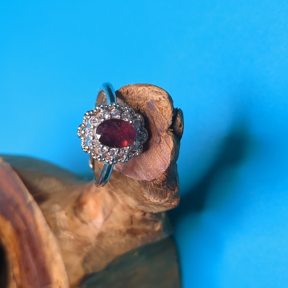 Pink Tourmaline fully adjustable ring